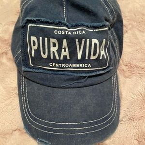 Pura vida denim cap